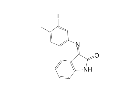 (3E)-3-[(3-Iodo-4-methylphenyl)imino]-1,3-dihydro-2H-indol-2-one