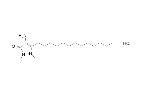 4-amino-1,2-dimethyl-3-tridecyl-3-pyrazolin-5-one, monohydrochloride