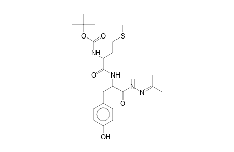 N-[1-[[1-(4-hydroxybenzyl)-2-(N'-isopropylidenehydrazino)-2-keto-ethyl]carbamoyl]-3-(methylthio)propyl]carbamic acid tert-butyl ester