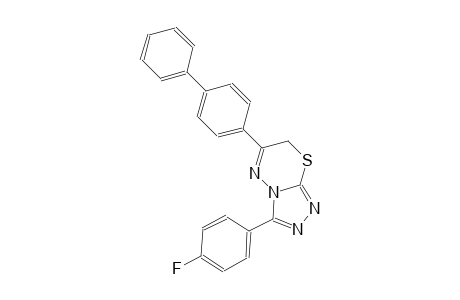 6-[1,1'-biphenyl]-4-yl-3-(4-fluorophenyl)-7H-[1,2,4]triazolo[3,4-b][1,3,4]thiadiazine