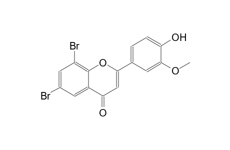 6,8-dibromo-2-(4-hydroxy-3-methoxyphenyl)-4H-chromen-4-one