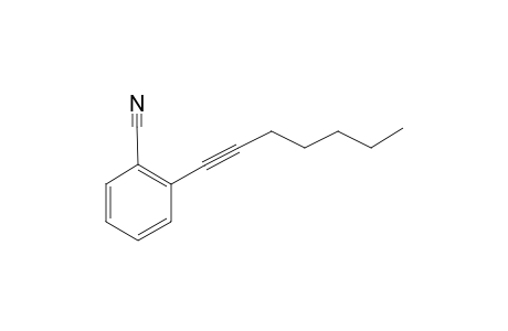 2-(1-Heptynyl)benzeonitrile