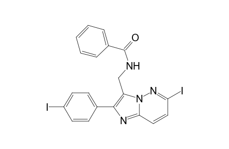 N-[[6-iodanyl-2-(4-iodophenyl)imidazo[1,2-b]pyridazin-3-yl]methyl]benzamide