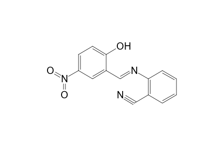 2-([(E)-(2-Hydroxy-5-nitrophenyl)methylidene]amino)benzonitrile