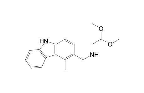 2,2-Dimethoxy-N-[(4-methyl-9H-carbazol-3-yl)methyl]ethanamine