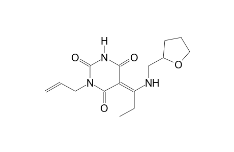 (5E)-1-allyl-5-{1-[(tetrahydro-2-furanylmethyl)amino]propylidene}-2,4,6(1H,3H,5H)-pyrimidinetrione