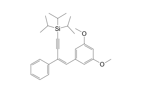 (Z)-(4-(3,5-Dimethoxyphenyl)-3-phenylbut-3-en-1-yn-1-yl)triisopropylsilane