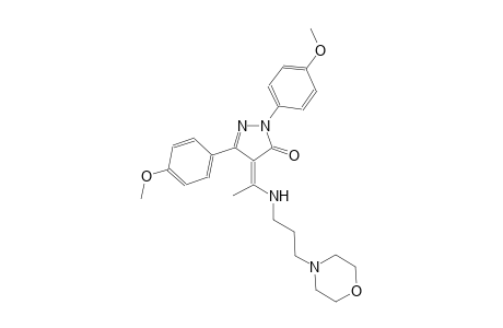 3H-pyrazol-3-one, 2,4-dihydro-2,5-bis(4-methoxyphenyl)-4-[1-[[3-(4-morpholinyl)propyl]amino]ethylidene]-, (4Z)-
