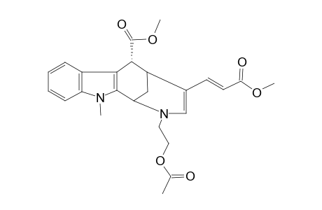 METHYL-(1RS,5SR,6RS)-2-(2-ACETOXYETHYL)-6-(METHOXYCARBONYL)-11-METHYL-1,2,5,6-TETRAHYDRO-1,5-METHANOAZOCINO-[3,4-B]-INDOLE-4-(E)-ACRYLATE