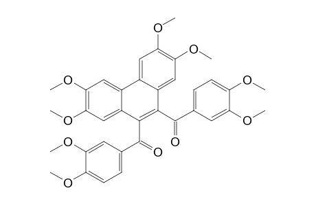 2,3,6,7-Tetramethoxy-9,10-bis(3,4-dimethoxybenzoyl)phenanthrene