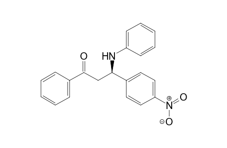 (R)-3-(4-Nitrophenyl)-1-phenyl-3-(N-phenylamino)propan-1-one