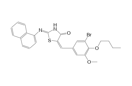 (2Z,5E)-5-(3-bromo-4-butoxy-5-methoxybenzylidene)-2-(1-naphthylimino)-1,3-thiazolidin-4-one