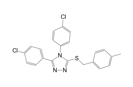 3,4-bis(4-chlorophenyl)-5-[(4-methylbenzyl)sulfanyl]-4H-1,2,4-triazole
