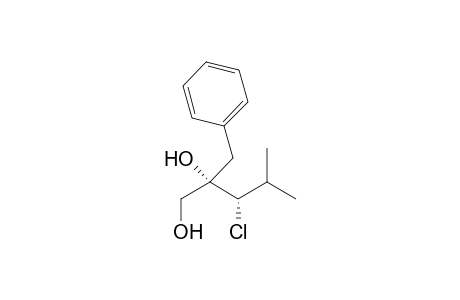 (2S,3S)-2-Benzyl-3-chloro-4-methyl-pentane-1,2-diol