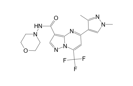 5-(1,3-dimethyl-1H-pyrazol-4-yl)-N-(4-morpholinyl)-7-(trifluoromethyl)pyrazolo[1,5-a]pyrimidine-3-carboxamide