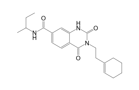 3-[2-(1-cyclohexen-1-yl)ethyl]-N-[(1S)-1-methylpropyl]-2,4-dioxo-1,2,3,4-tetrahydro-7-quinazolinecarboxamide