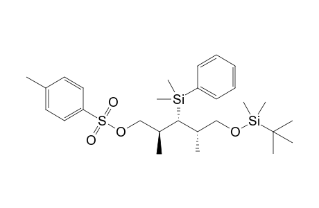 (2R*,3S*,4R*)-5-(tert-Butyldimethylsiloxy)-2,4-dimethyl-3-dimethyl(phenyl)silylpentyl toluene-p-sulfonate