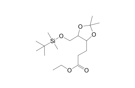 6-[(t-Butyldimethylsilyl)oxy]-4,5-[(O-isopropylidene)dioxy]-hexanoic acid - ethyl ester