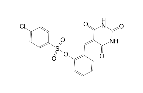 2-[(2,4,6-trioxotetrahydro-5(2H)-pyrimidinylidene)methyl]phenyl 4-chlorobenzenesulfonate