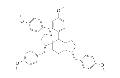 2',3',6',7'-Tetrahydro-4'-(4-methoxyphenyl)-1',2,5-tris[(E)-(4-methoxyphenyl)methylen]-spiro[cyclopentan-1,5'(4'H)inden]