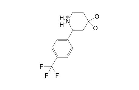 2-[4-(trifluoromethyl)phenyl]piperidin-1-ium-4,4-diol