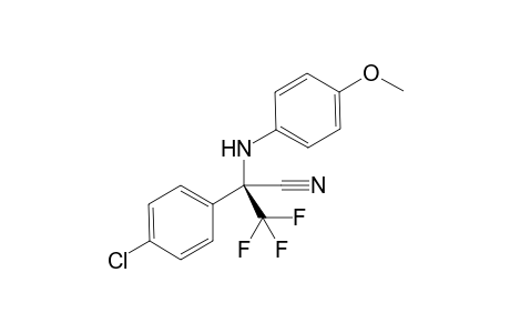 (S)-2-(4-Chlorophenyl)-3,3,3-trifluoro-2-((4-methoxyphenyl)amino)propanenitrile