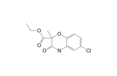 3,4-DIHYDRO-6-CHLORO-2-METHYL-3-OXO-2H-1,4-BENZOXAZINE-2-CARBOXYLIC-ACID-ETHYLESTER