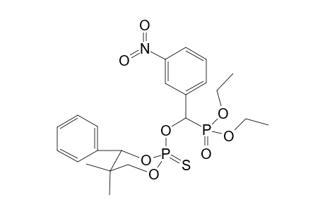 trans-2-(.alpha.-Diethoxyphosphoryl-3-nitrobenzyloxy)-4-phenyl-5,5-dimethyl-1,3,2.lamda.(5)-dioxaphosphorinane-2-thione