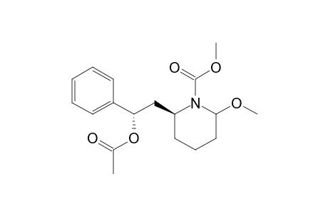 (2S)-2-[(2S)-2-acetoxy-2-phenyl-ethyl]-6-methoxy-piperidine-1-carboxylic acid methyl ester