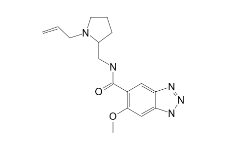 ALIZAPRIDE;AL;(+-)-N-[(1-ALLYL-2-PYRROLIDINYL)-METHYL]-6-METHOXY-1-H-BENZOTRIAZOLE-5-CARBOXAMIDE