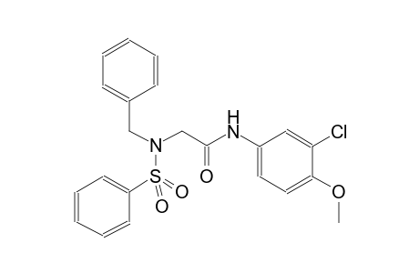 acetamide, N-(3-chloro-4-methoxyphenyl)-2-[(phenylmethyl)(phenylsulfonyl)amino]-