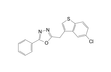 2-[(5-chlorobenzo[b]thien-3-yl)methyl]-5-phenyl-1,3,4-oxadiazole