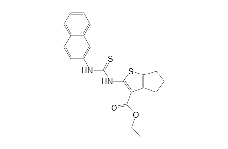 Ethyl 2-(3-(naphthalen-2-yl)thioureido)-5,6-dihydro-4H-cyclopenta[b]thiophene-3-carboxylate