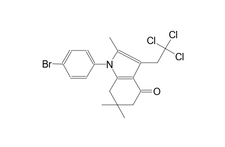 1-(4-Bromophenyl)-2,6,6-trimethyl-3-(2,2,2-trichloroethyl)-1,5,6,7-tetrahydro-4H-indol-4-one
