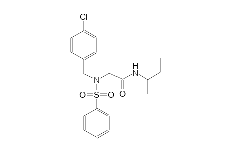 N-(sec-butyl)-2-[(4-chlorobenzyl)(phenylsulfonyl)amino]acetamide