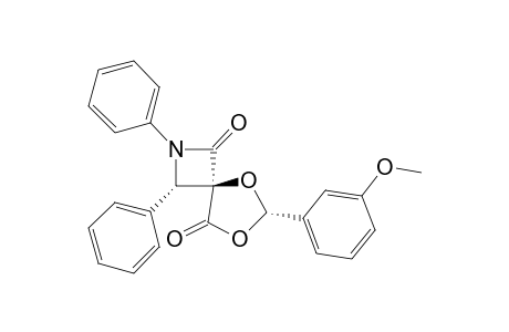(4-r,3-t,6-c)-2-Aza-5,7-dioxa-6-(3'-methoxyphenyl)-2,3-diphenyl-spiro[3.4]octane-1,8-dione
