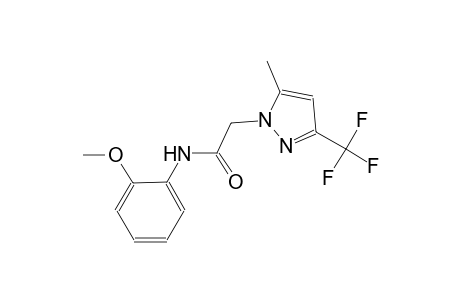 N-(2-methoxyphenyl)-2-[5-methyl-3-(trifluoromethyl)-1H-pyrazol-1-yl]acetamide