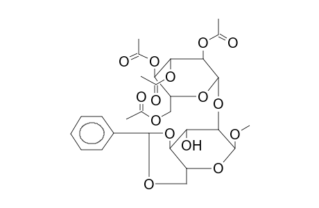 METHYL 4,6-O-BENZYLIDENE-2-O-(2,3,4,6-TETRA-O-ACETYL-BETA-D-GLUCOPYRANOSYL)-ALPHA-D-GLUCOPYRANOSIDE
