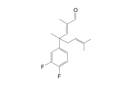 (E)-4-(3,4-Difluorophenyl)-2,4,7-trimethyloct-2,6-dienal