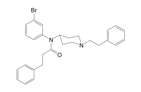 N-(3-Bromophenyl)-2-phenyl-N-[1-(2-phenylethyl)piperidin-4-yl]propanamide