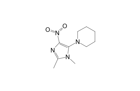 1-(2,3-dimethyl-5-nitro-4-imidazolyl)piperidine