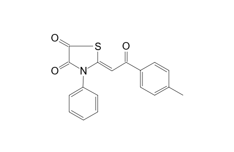 (2Z)-2-[2-(4-Methylphenyl)-2-oxoethylidene]-3-phenyl-1,3-thiazolidine-4,5-dione
