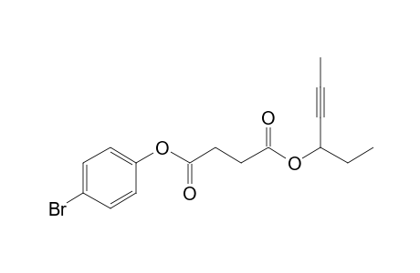 Succinic acid, hex-4-yn-3-yl 4-bromophenyl ester