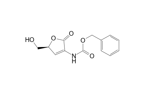 (phenylmethyl) N-[(2S)-2-(hydroxymethyl)-5-oxidanylidene-2H-furan-4-yl]carbamate