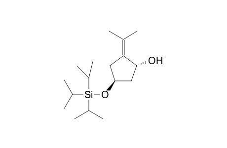 (1R*,4S*)-2-(Propan-2-ylidene)-4-{[tris(propan-2-yl)silyl]oxy}cyclopentan-1-ol