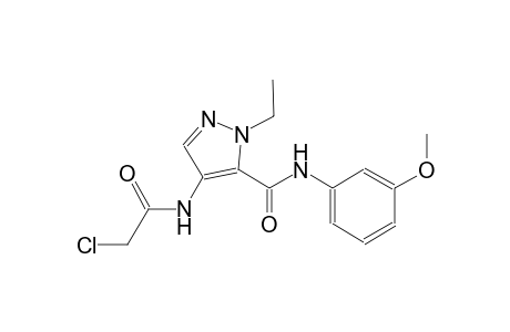 4-[(chloroacetyl)amino]-1-ethyl-N-(3-methoxyphenyl)-1H-pyrazole-5-carboxamide
