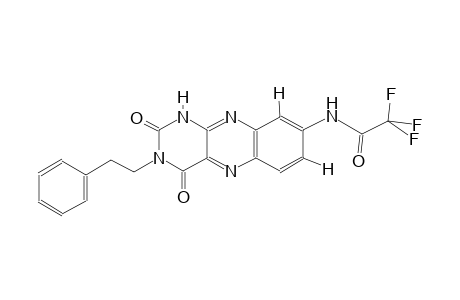 N-[2,4-dioxo-3-(2-phenylethyl)-1,2,3,4-tetrahydrobenzo[g]pteridin-8-yl]-2,2,2-trifluoroacetamide