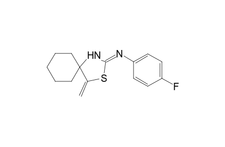2-[(p-fluorophenyl)imino]-4-methylene-3-thia-1-azaspiro[4.5]decane