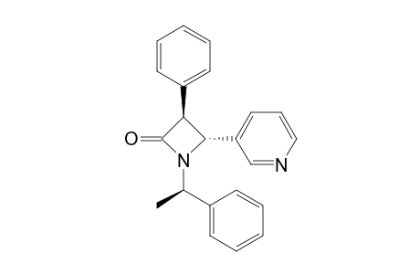 (+)-(3S,4R,1'R)-3-Phenyl-1-(1-phenylethyl)-4-pyridin-3-ylazetidin-2-one