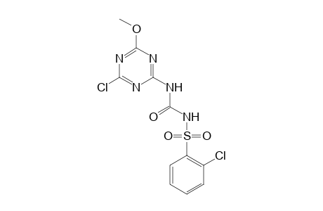 Benzenesulfonamide, 2-chloro-N-[[(4-chloro-6-methoxy-1,3,5-triazin-2-yl)amino]carbonyl]-